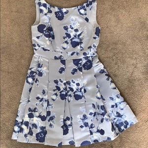 Eliza J blue floral formal party dress
